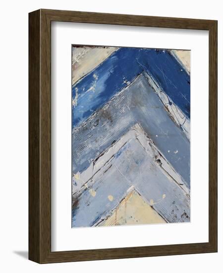 Blue Zag I-Erin Ashley-Framed Premium Giclee Print