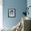 Blue Zag I-Erin Ashley-Framed Premium Giclee Print displayed on a wall