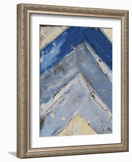 Blue Zag I-Erin Ashley-Framed Art Print