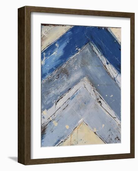 Blue Zag I-Erin Ashley-Framed Art Print