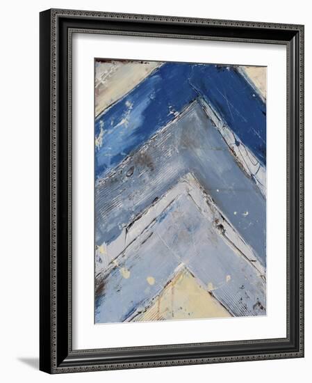 Blue Zag I-Erin Ashley-Framed Art Print