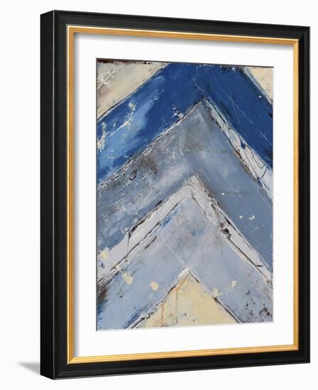 Blue Zag I-Erin Ashley-Framed Art Print