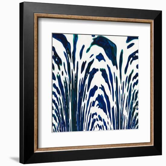 Blue Zebra-Margaret Juul-Framed Art Print