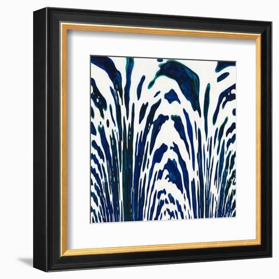 Blue Zebra-Margaret Juul-Framed Art Print