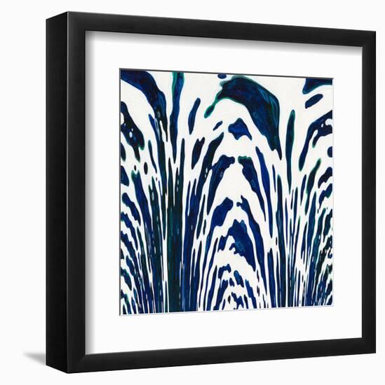 Blue Zebra-Margaret Juul-Framed Art Print