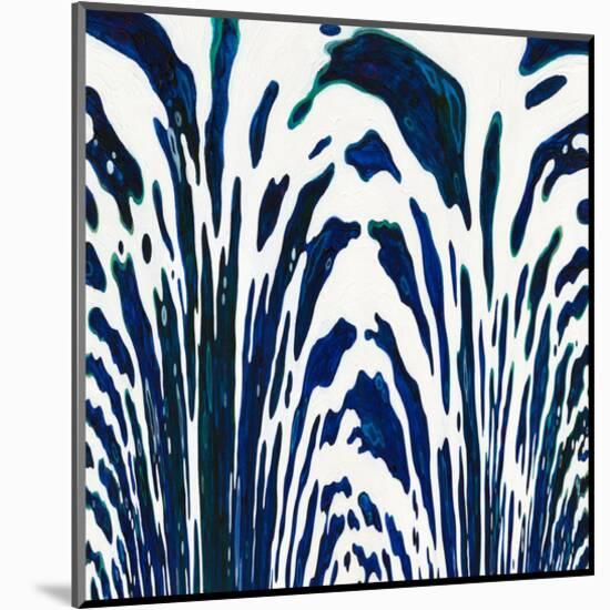 Blue Zebra-Margaret Juul-Mounted Art Print