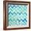 Blue Zig Zag-Patricia Pinto-Framed Art Print