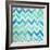 Blue Zig Zag-Patricia Pinto-Framed Art Print