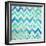 Blue Zig Zag-Patricia Pinto-Framed Art Print