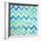 Blue Zig Zag-Patricia Pinto-Framed Art Print