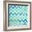 Blue Zig Zag-Patricia Pinto-Framed Art Print