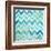 Blue Zig Zag-Patricia Pinto-Framed Art Print