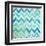 Blue Zig Zag-Patricia Pinto-Framed Art Print