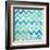 Blue Zig Zag-Patricia Pinto-Framed Art Print