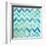 Blue Zig Zag-Patricia Pinto-Framed Art Print