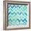 Blue Zig Zag-Patricia Pinto-Framed Premium Giclee Print