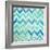 Blue Zig Zag-Patricia Pinto-Framed Premium Giclee Print