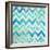 Blue Zig Zag-Patricia Pinto-Framed Premium Giclee Print