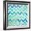 Blue Zig Zag-Patricia Pinto-Framed Premium Giclee Print