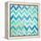 Blue Zig Zag-Patricia Pinto-Framed Stretched Canvas