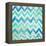 Blue Zig Zag-Patricia Pinto-Framed Stretched Canvas