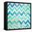 Blue Zig Zag-Patricia Pinto-Framed Stretched Canvas