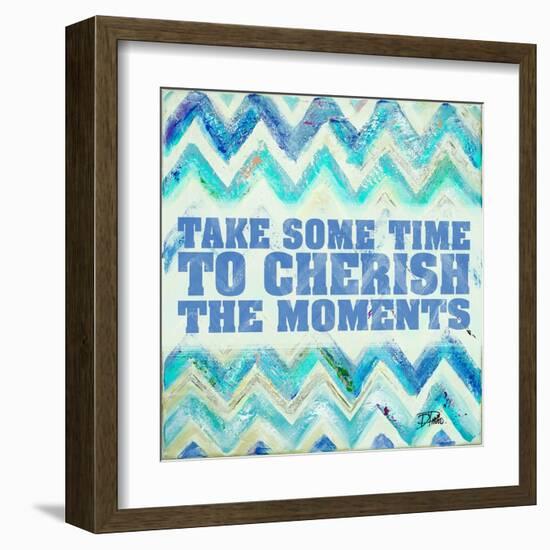 Blue Zig Zag-Patricia Pinto-Framed Art Print