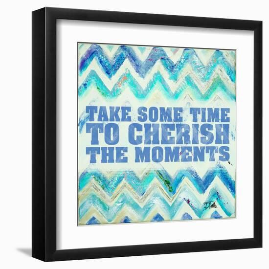 Blue Zig Zag-Patricia Pinto-Framed Art Print