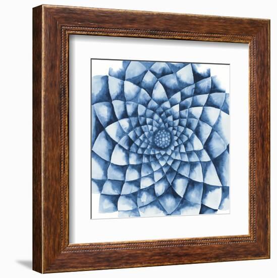 Blue Zinnia-Cathe Hendrick-Framed Art Print