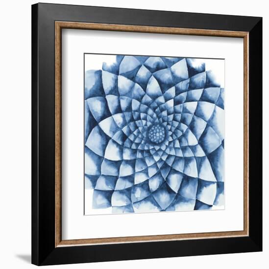 Blue Zinnia-Cathe Hendrick-Framed Art Print