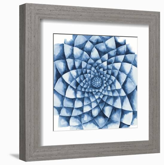 Blue Zinnia-Cathe Hendrick-Framed Art Print