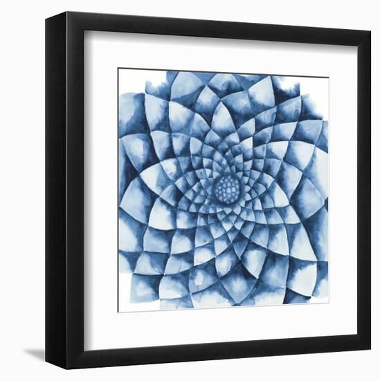 Blue Zinnia-Cathe Hendrick-Framed Art Print