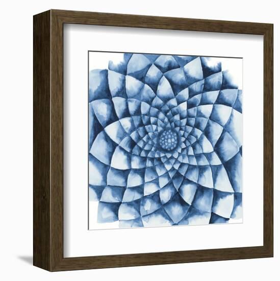 Blue Zinnia-Cathe Hendrick-Framed Art Print