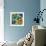 Blue Zinnias-Kim Parker-Framed Giclee Print displayed on a wall