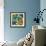 Blue Zinnias-Kim Parker-Framed Giclee Print displayed on a wall