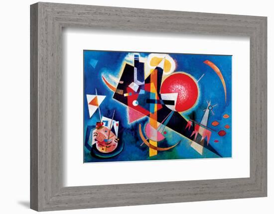 Blue-Wassily Kandinsky-Framed Premium Giclee Print