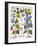 Bluebell And Morning Glory-Besler Basilius-Framed Giclee Print