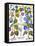 Bluebell And Morning Glory-Besler Basilius-Framed Premier Image Canvas