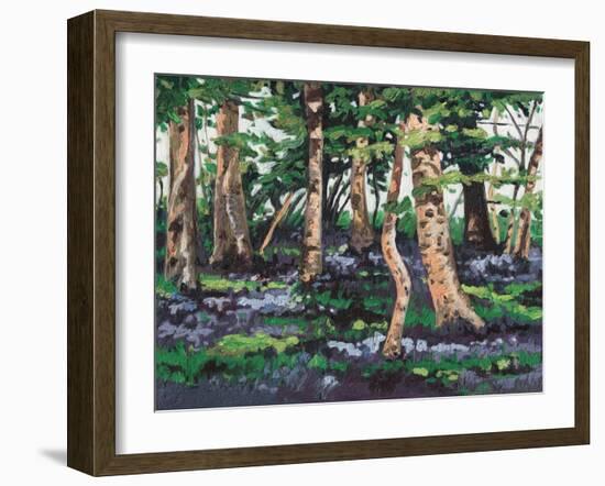 Bluebell Wood, 2009,-Helen White-Framed Giclee Print