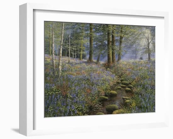 Bluebell Wood-Bill Makinson-Framed Giclee Print