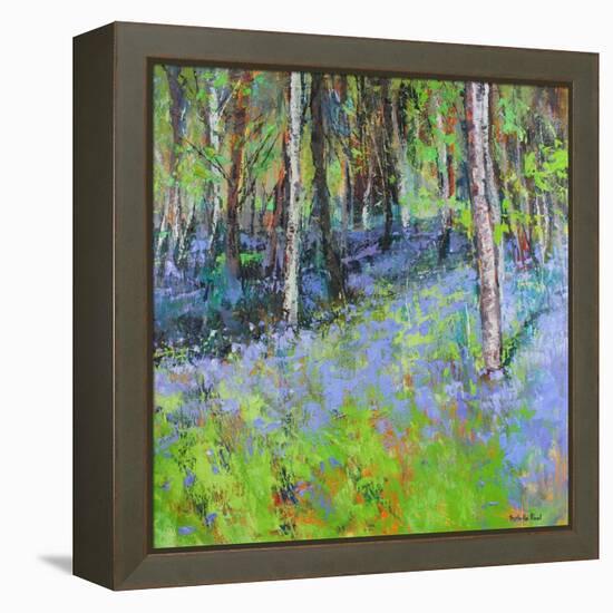 Bluebells And Birches-Sylvia Paul-Framed Premier Image Canvas