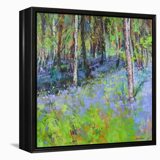 Bluebells And Birches-Sylvia Paul-Framed Premier Image Canvas