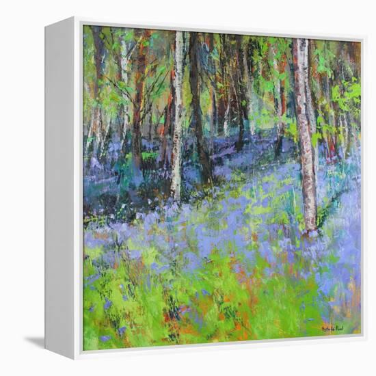 Bluebells And Birches-Sylvia Paul-Framed Premier Image Canvas