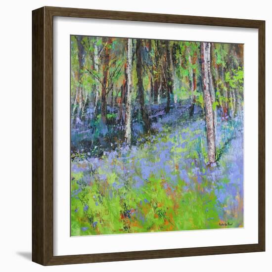 Bluebells And Birches-Sylvia Paul-Framed Giclee Print