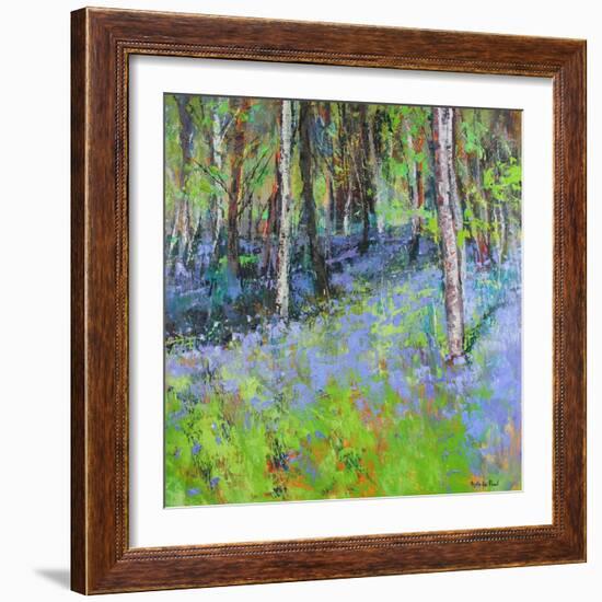 Bluebells And Birches-Sylvia Paul-Framed Giclee Print