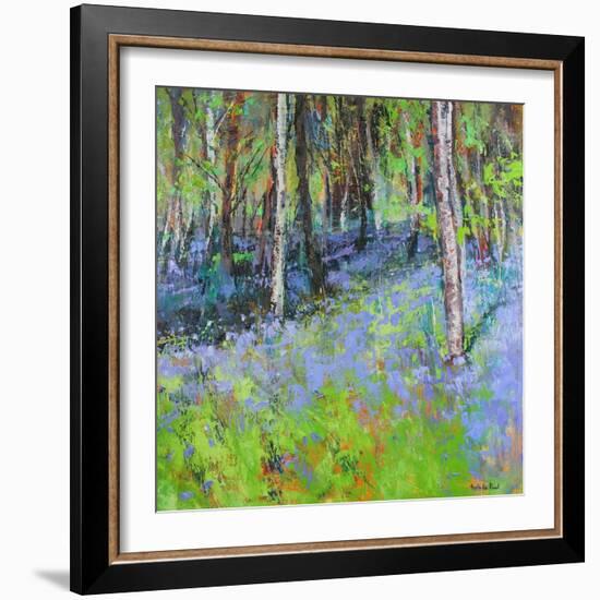 Bluebells And Birches-Sylvia Paul-Framed Giclee Print