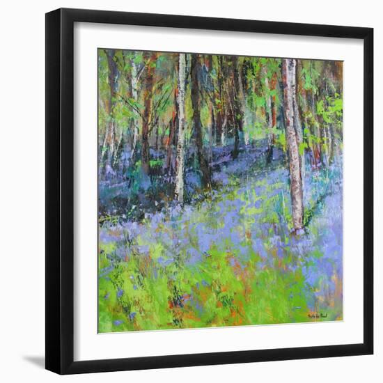 Bluebells And Birches-Sylvia Paul-Framed Giclee Print