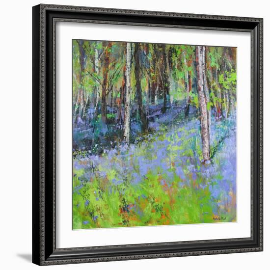 Bluebells And Birches-Sylvia Paul-Framed Giclee Print