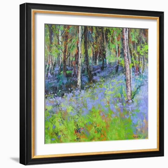 Bluebells And Birches-Sylvia Paul-Framed Giclee Print