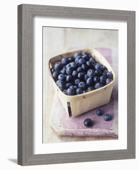 Blueberries in a Punnet-Philip Webb-Framed Photographic Print